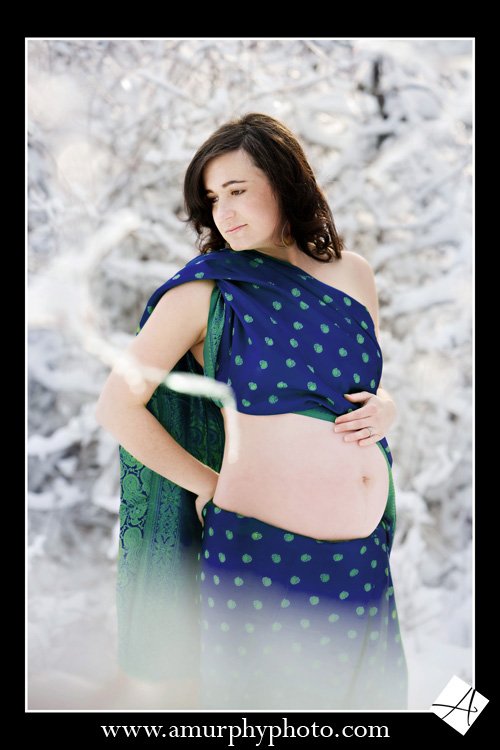Maternity Snow Sesssions Tulsa Maternity Photographer Andrea Murphy Photography